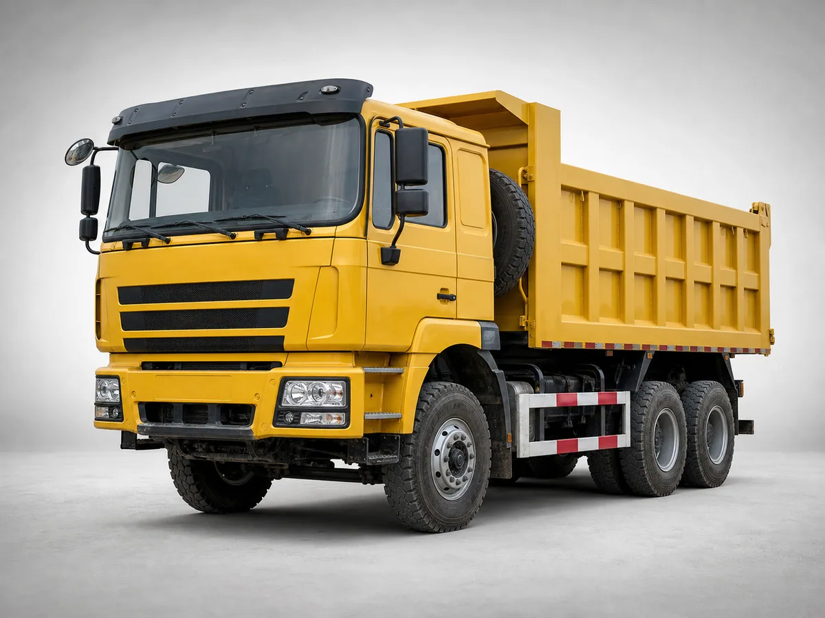 Representative catalogue image of a yellow used heavy-duty dump truck