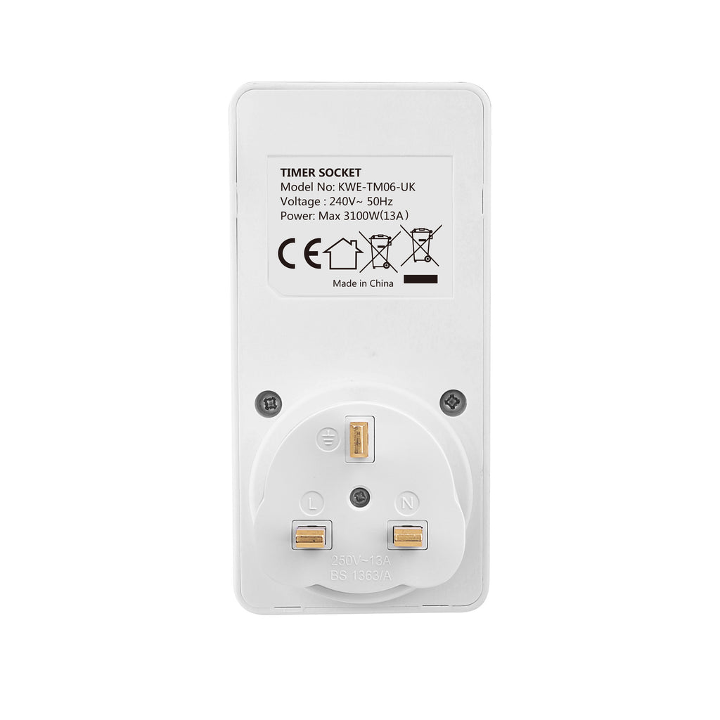 ENERGY SAVING!! Digital Programmable Timer Plug Socket – Energy-Saving & Auto Control