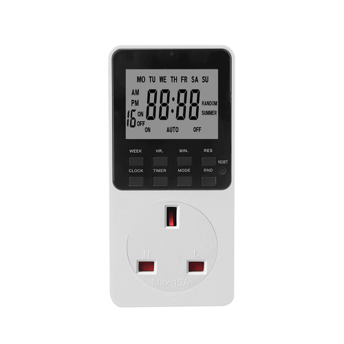 ENERGY SAVING!! Digital Programmable Timer Plug Socket – Energy-Saving & Auto Control
