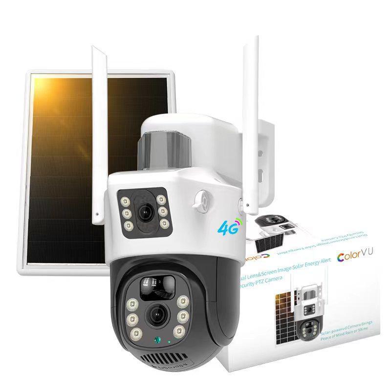 SUMMER SALE!! 4G Solar-Powered Dual-Lens Security Camera – Reliable Outdoor Surveillance Anywhere
